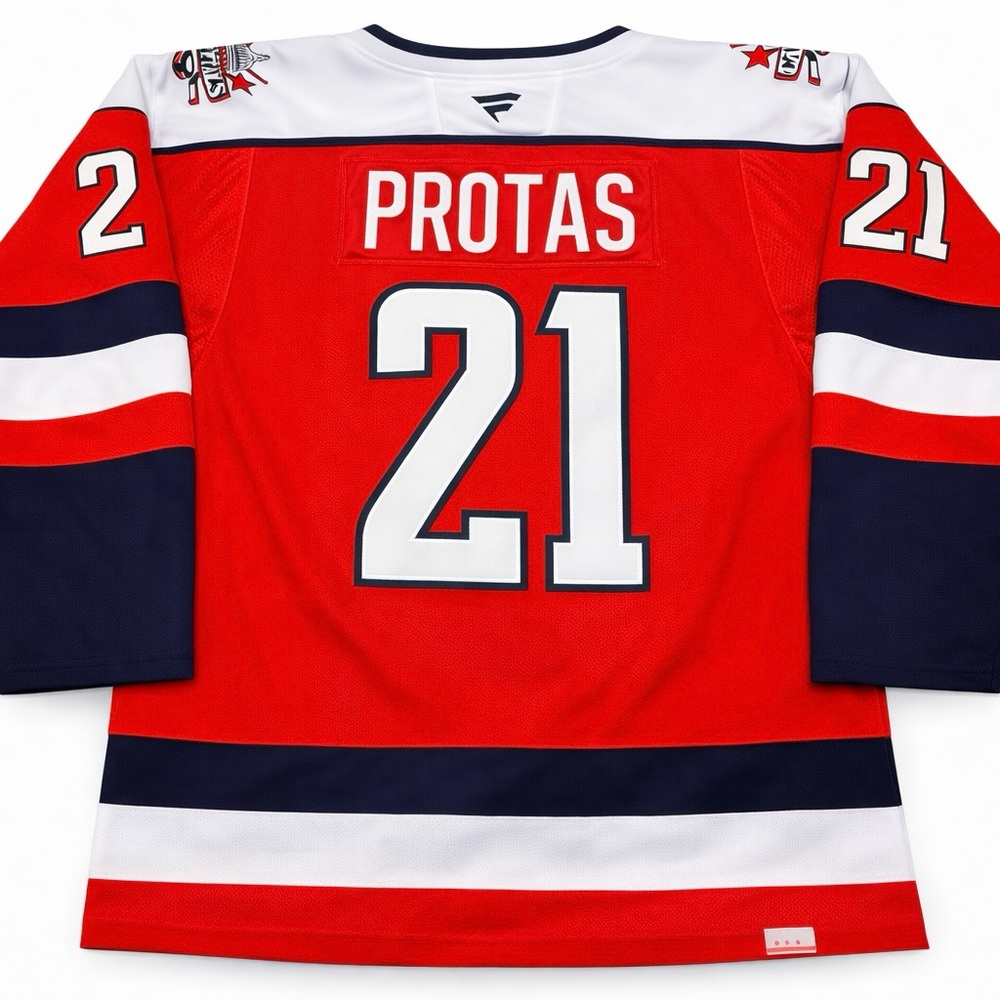 #21 Aliaksei Protas Screaming Eagles Washington Capitals Jersey